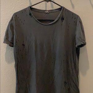 Distressed Brandy Melville Black T-Shirt